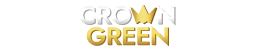Crowngreen official online casino logo in gold text