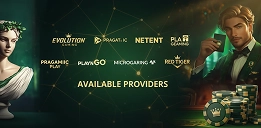 Crowngreen available casino game providers banner