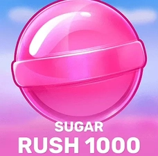 Crowngreen Sugar Rush 1000 slot game with colorful candy theme