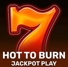 Crowngreen Hot to Burn jackpot slot with blazing number seven
